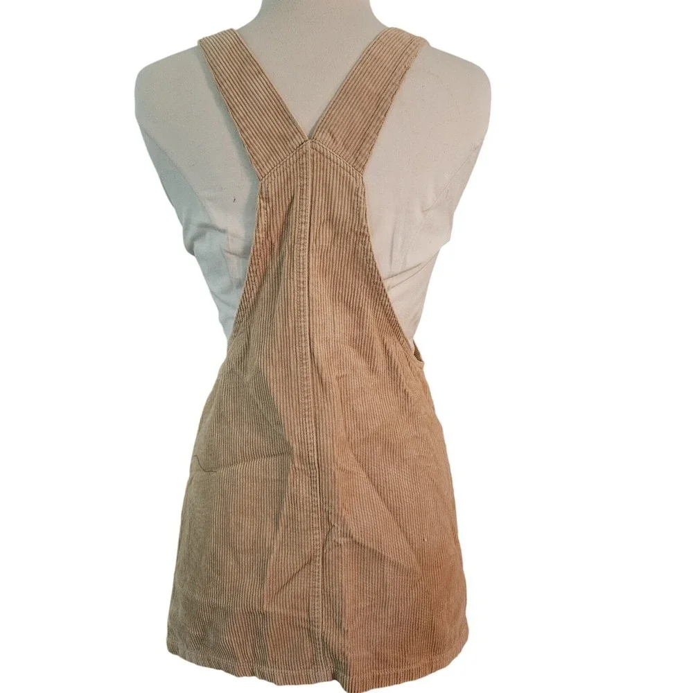 Forever 21 Corduroy‎ Overall Mini Skirt Women's Size S Tan